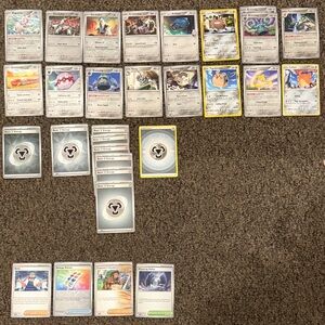 ⚙️ Pokémon TCG Metal / Steel Deck Builder Lot | 35+ Cards | Trainers + Energy ⚙️